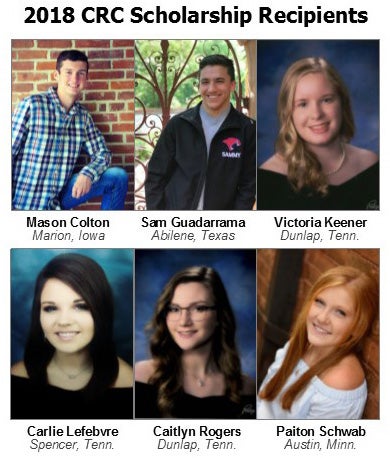 CRC Announces 2018 Scholarship Recipients