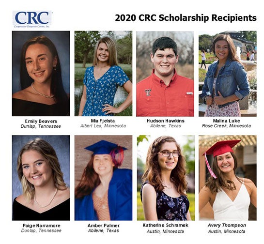 2020 CRC Scholarship Recipients Announced