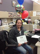 Darcy Wytaske named January 2016 Employee of the Month