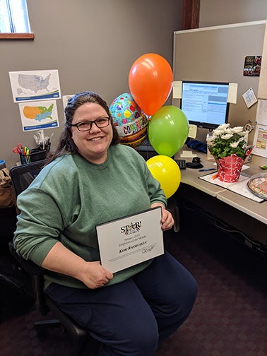 Keri Rasmussen named January 2019 Employee of the Month